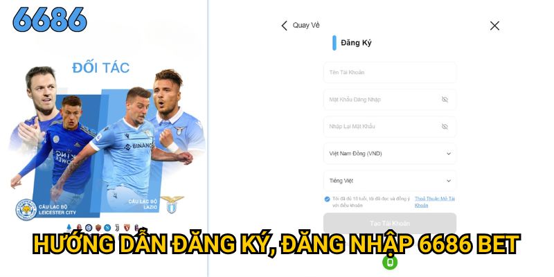 Trang chủ 29 Hướng dẫn đăng ký, đăng nhập 6686 bet